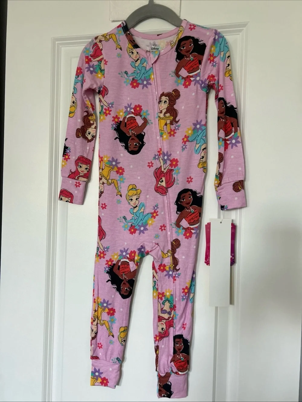 Character Toddler One-Piece Viscose Sleeper, Disney Princesses- Size 2T